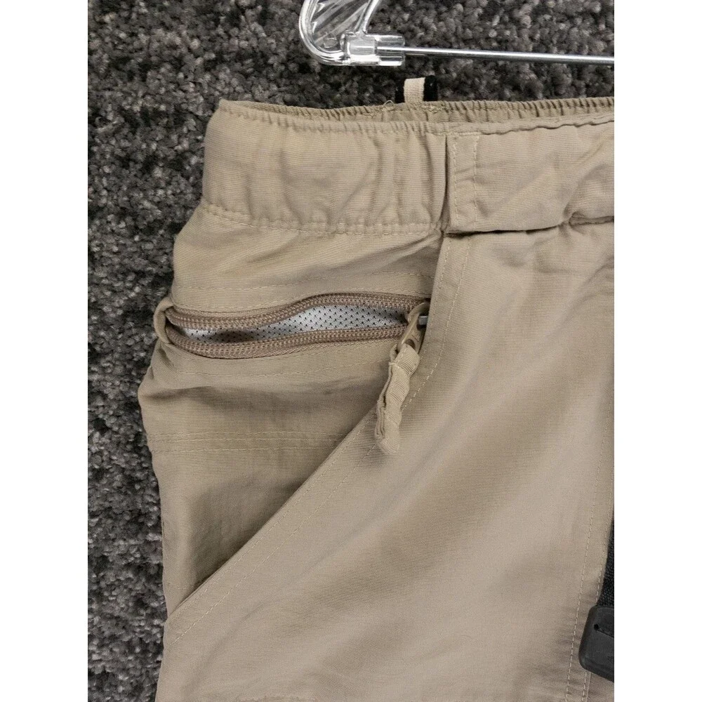 The North Face Convertible Cargo Pants Mens 2XL Beige Belted Flex Waist Gorpcore